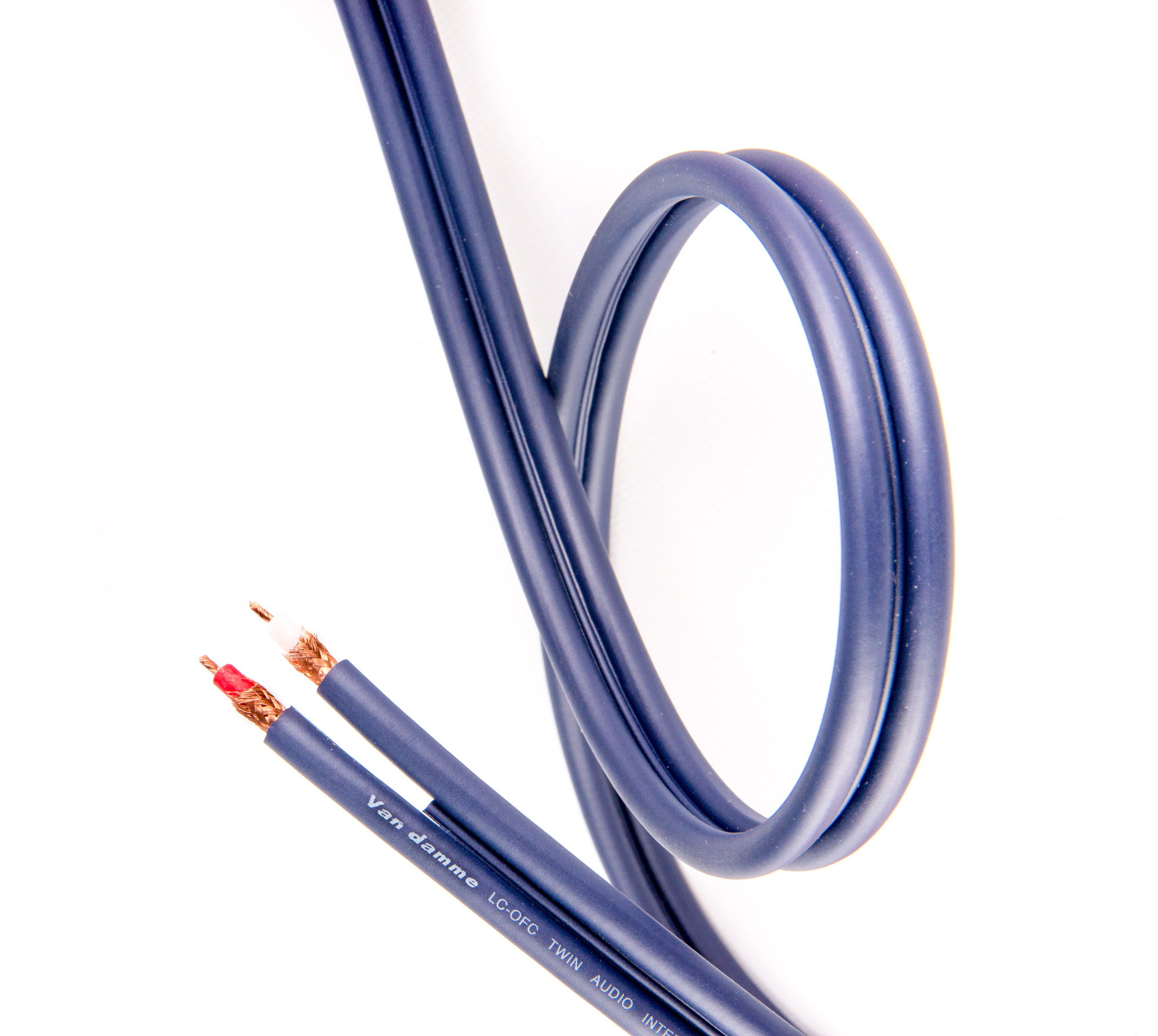 VAN DAMME UP-LCOFC HI-FI TWIN INTERCONNECT CABLE