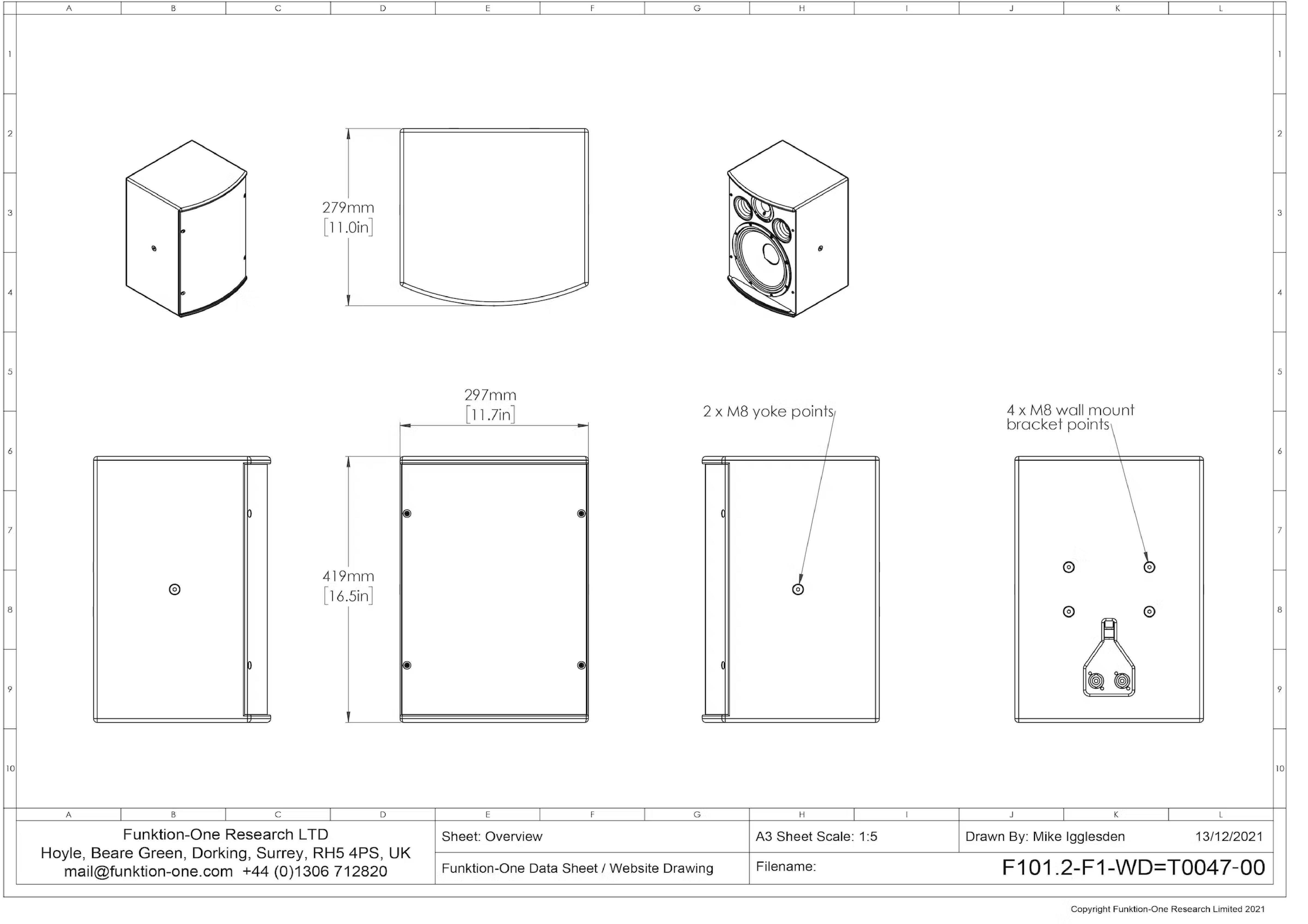F101.2 technical drawing