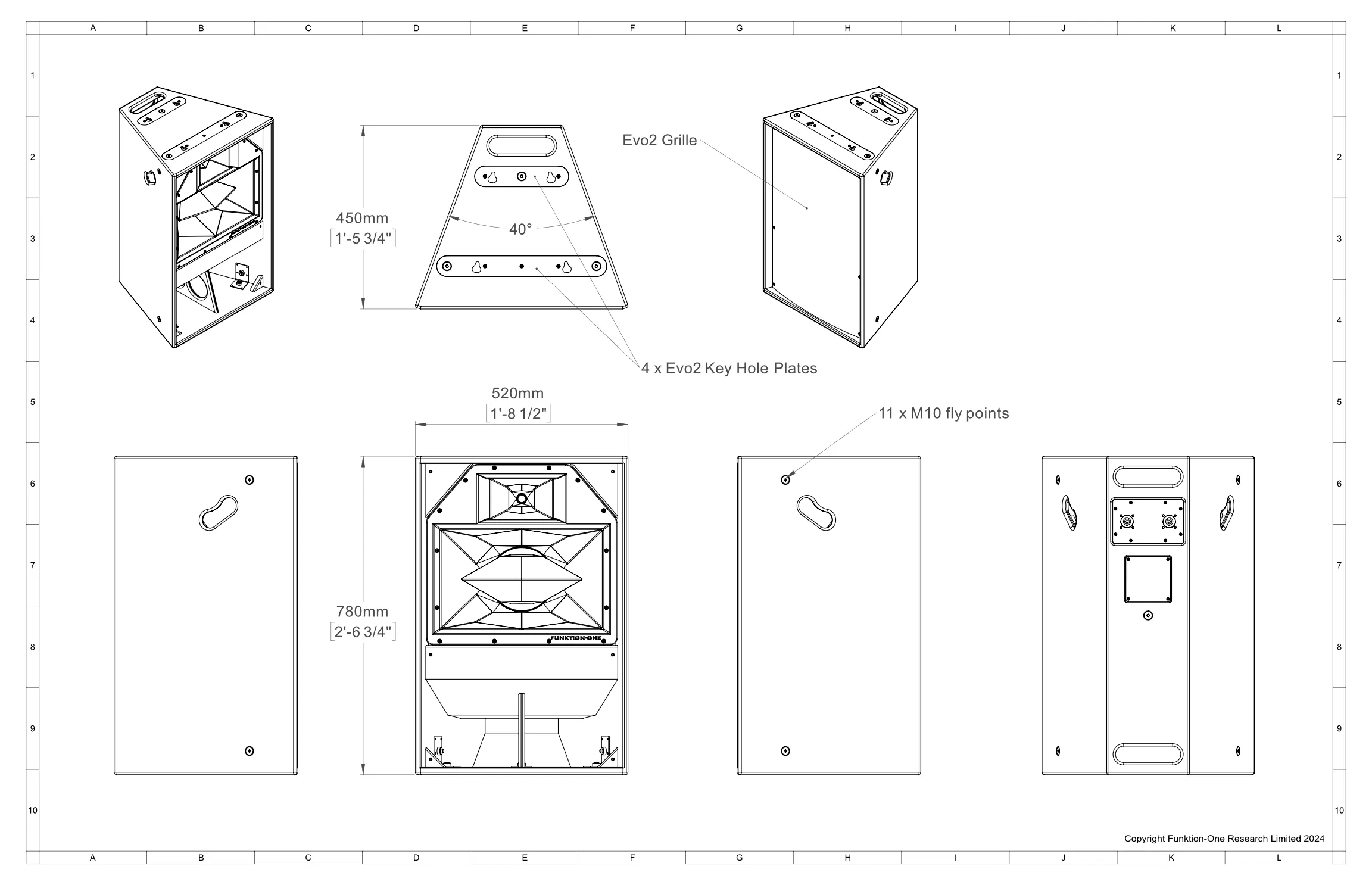 Evo2-technical drawing